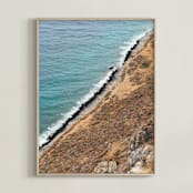 "Rose Gold" - Art Print in Aegean Blue by Lindsay Ferraris Photography - Framed