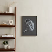 "Round" - Art Print in Charcoal Gray by Anne Morrison - In a Room