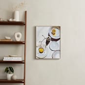 "Flatlay Lemon Study" - Art Print in Bright White by Kinga Subject - In a Room