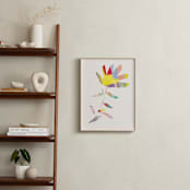 "Botanical Burst II" - Art Print in Cream by Creo Study - In a Room
