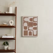 "Arches" - Art Print in Cappucino Brown by Alisa Galitsyna - In a Room
