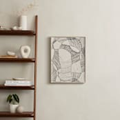 "Random Land II" - Art Print in Ivory Black by Catilustre - In a Room