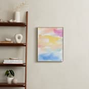 "Coastal Sunset" - Art Print in Lemon by Lindsay Megahed - In a Room