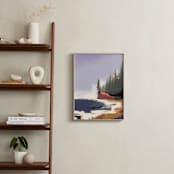 "Lost Coast" - Art Print in Navy by Shawnee Mills - In a Room