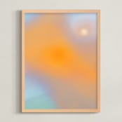 "The Future Is Calling" - Art Print in Sunset by Anna Joseph - Framed