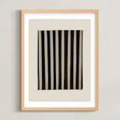 "True Stripes 1" - Art Print in Zebra by Kamala Nahas - Framed