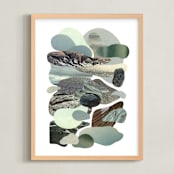 "A Sense of Calm" - Art Print in Sea Glass by Field and Sky - Framed