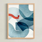 "Flux I" - Art Print in Wave by Sumak Studio - Framed