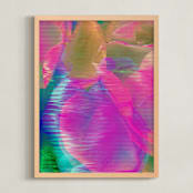 "Spring Loading..." - Art Print in Neon by Karen Kardatzke - Framed