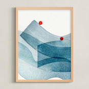 "Flux II" - Art Print in Drop by Sumak Studio - Framed