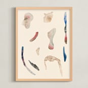 "Ancient Shapes 1" - Art Print in Museum by Sumak Studio - Framed
