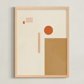 "Les Italiennes I" - Art Print in Earth by Alex Roda - Framed