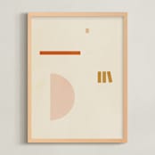 "Les Italiennes II" - Art Print in Earth by Alex Roda - Framed