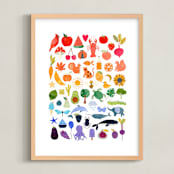 "paper rainbow" - Art Print in Rainbow by Sarah Knight - Framed