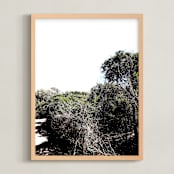 "Agnes Waters II" - Art Print in Mono by Blustery August - Framed