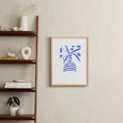 "Spring" - Art Print in Cobalt Blue by Pati Cascino - In a Room