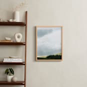 "Highland View 2" - Art Print in Cloud Gray by Jacquelyn Sloane Siklos - In a Room