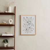 "tranquil leaves" - Art Print in Linen by Cass Loh - In a Room