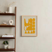 "Happy Place" - Art Print in Marigold by Beth Vassalo - In a Room