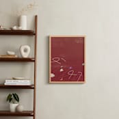 "Room Eleven 1" - Art Print in Crimson Red by Shiho Whitehead - In a Room