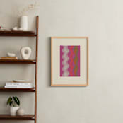 "Vibrant Waves" - Art Print in Magenta by Baumbirdy - In a Room