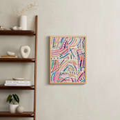 "Color Puzzle" - Art Print in Warm Tropics by Ro Pacifico - In a Room