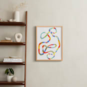 "Tangle" - Art Print in Rainbow by Nadia Hassan - In a Room