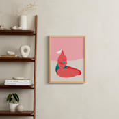 "Breeze" - Art Print in Peach by Katie Spak - In a Room