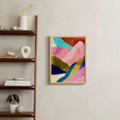 "Mountain landscape I" - Art Print in rainbow pink by Mojca Dolinar - In a Room