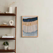 "Light Rustic Formation I" - Art Print in Slate Blue by Angel Walker - In a Room