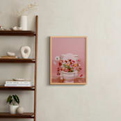 "Fertile Blooms" - Art Print in Tulip Field Pink by Theresa Bear - In a Room