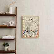 "Hungarian Vase" - Art Print in Paprika by Lise Gulassa - In a Room