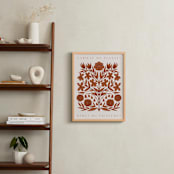 "Les Plantes I" - Art Print in Rust by Katharine Watson - In a Room