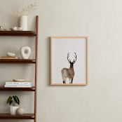 "Prancer" - Art Print in Deer Brown by jinseikou - In a Room