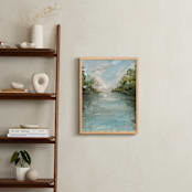 "Lake Light Reflections" - Art Print in Lake by Lindsay Megahed - In a Room