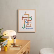 "So many roads to ride" - Personalized Art Print in Earthy by Pati Cascino - In a Room