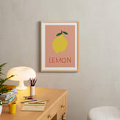 "fruit II" - Art Print in Salmon by Ellen Schlegelmilch - In a Room
