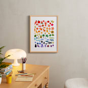 "paper rainbow" - Art Print in Rainbow by Sarah Knight - In a Room