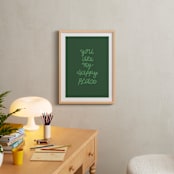 "Happy Place" - Art Print in Grass by Kelly Watkins - In a Room