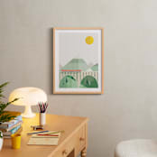 "Train Voyage" - Art Print in Burnt Sienna by Robert and Stella - In a Room