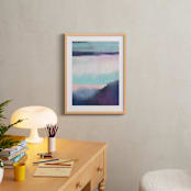 "Twilight Shimmer" - Art Print in Twilight Blue by AlisonJerry - In a Room
