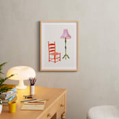 "A Doll's House 2" - Art Print in Pretty Pink by Sarah Knight Davis - In a Room