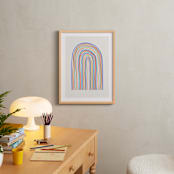 "happy rainbow" - Art Print in Buttercream by Kelly Watkins - In a Room