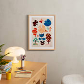 "Bird and the forest" - Art Print in Off White by Mojca Dolinar - In a Room