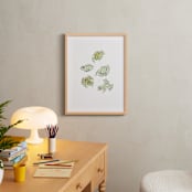 "Frog sketches" - Art Print in Pastel Green by Catilustre - In a Room