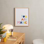 "Colorful - You are Magic" - Art Print in Sky by Jessica Prout - In a Room