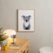 "Baby Koala" - Art Print in pebble by Cass Loh - In a Room