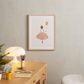 "My Little Ballerina" - Art Print in Peach by Belia Simm - In a Room