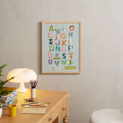 "Alphabet farm" - Personalized Art Print in Seafoam by Char-Lynn Griffiths - In a Room