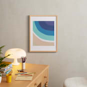 "By the Bay" - Art Print in White by Jenny Partrite - In a Room